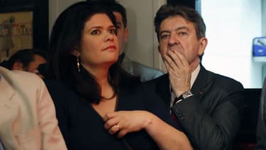 Raquel Garrido et Jean-Luc Mélenchon.