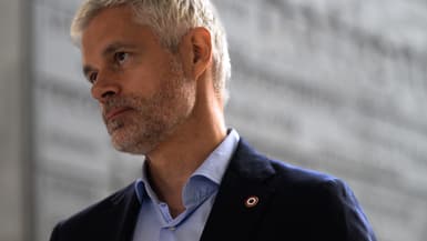 Laurent Wauquiez à Yssingeaux, en Haute-Loire, le 11 juin 2024 