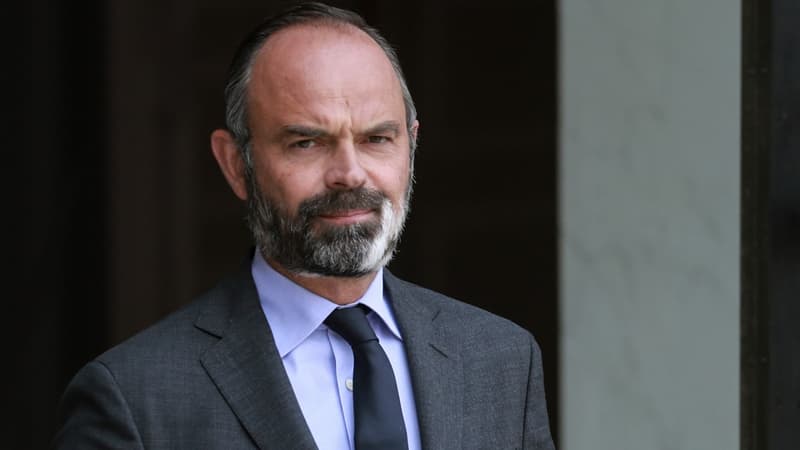 Edouard Philippe dans la cour de l'Elysée, le 10 juin 2020