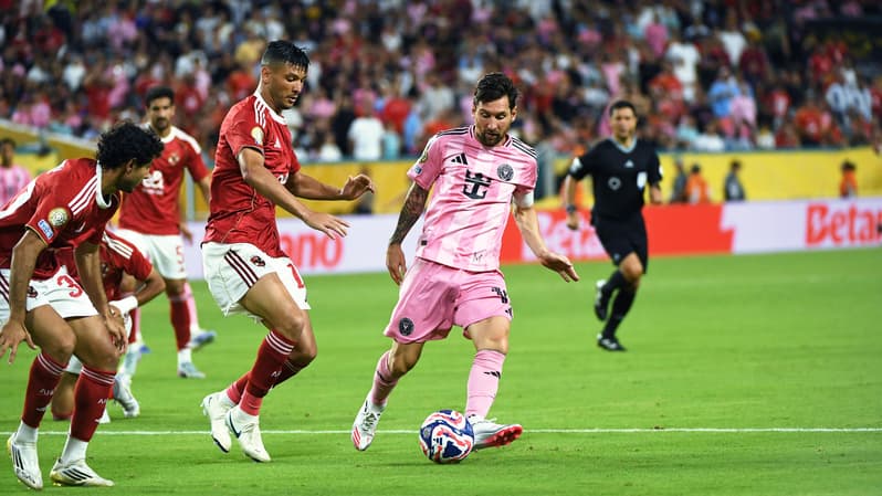 La star de l'Inter Miami Lionel Messi face à Al Ahly le 15 juin 2025