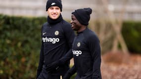 N'Golo Kanté avec Ben Chilwell