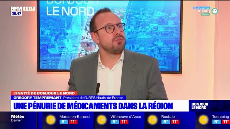 Grégory Tempremant, président de l'URPS Hauts-de-France, revient sur la pénurie de certains médicaments en pharmacie