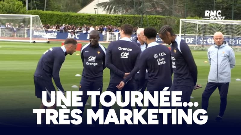 Une tournée très marketing pour l'équipe de France