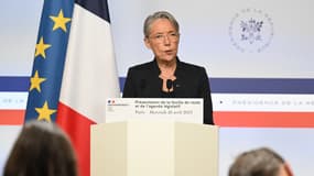 Elisabeth Borne le 26 avril 2023