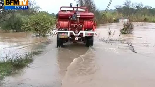 Camion de pompiers dans le Var, dimanche.