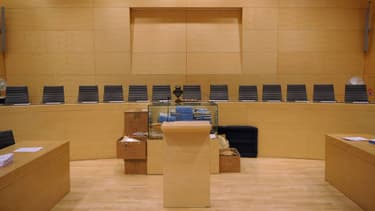 Salle d'audience de la cour d'assises de Melun, où était jugé Americo Carneiro. Il a été condamné à cinq ans de prison avec sursis.