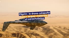 Pilgrim: le drone catapulté pour larguer matériels et parachutistes