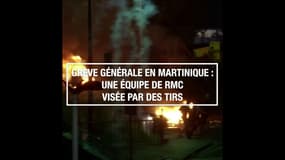 Grève générale en Martinique : une équipe de RMC visée par des tirs