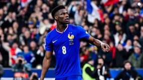 Le milieu de terrain de l'équipe de France Aurélien Tchouaméni face à la Croatie le 23 mars 2025 au Stade de France