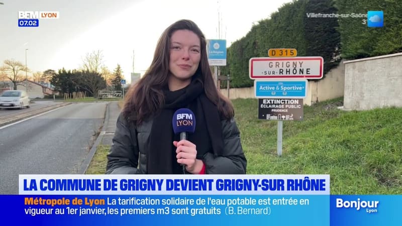 Grigny est officiellement renommé Grigny-sur-Rhône au 1er janvier