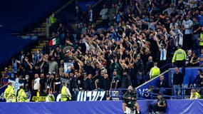Les supporters de Naples à Leicester