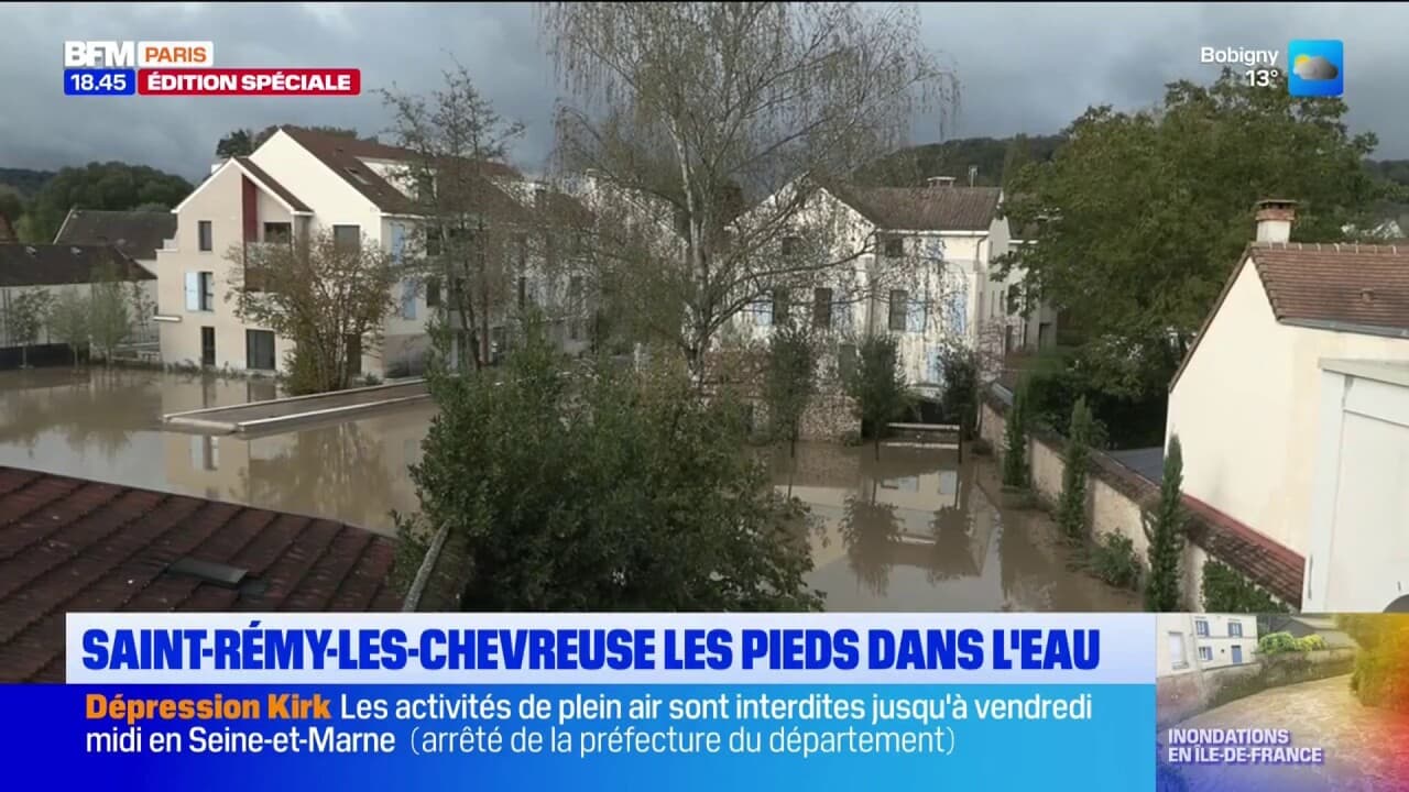 Dépression Kirk de nombreuses maisons inondées à SaintRémylèsChevreuse
