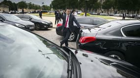 Image d'illustration - Un chauffeur VTC, lors d'une précédente manifestation à Paris, en 2014. 