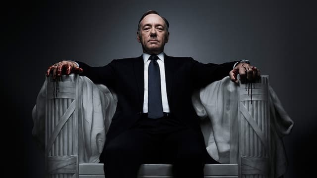 Kevin Spacey dans la série "House of cards" de Netflix.