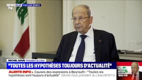 Enquête sur les explosions au Liban: pour le président Michel Aoun, "toutes les hypothèses sont toujours d’actualité"