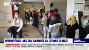 Intempéries: les TGV à l'arrêt au départ de Nice