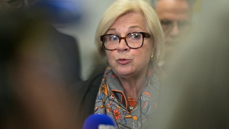 La ministre du Travail Catherine Vautrin à Angers le 3 janvier 2025