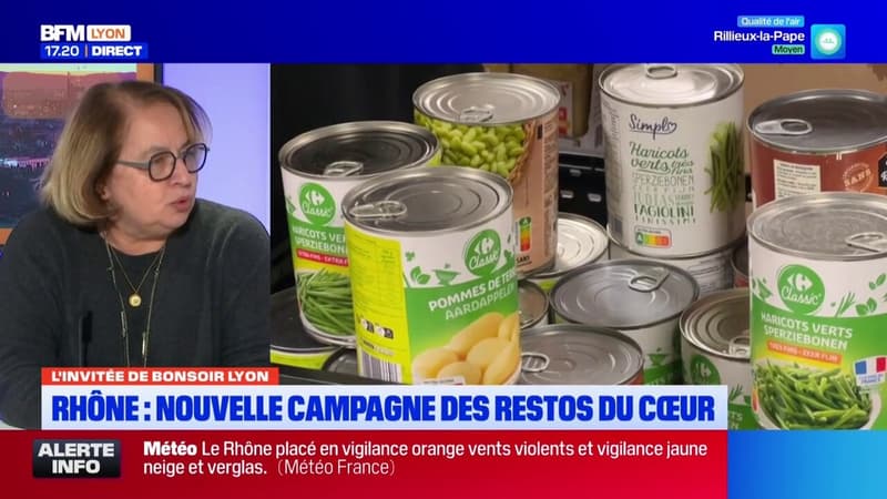 Rhône: plus de bénéficiaires mais une meilleure situation financière pour la 40e campagne d'hiver des Restos du cœur