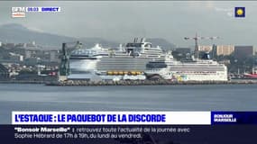 En chantier à Marseille, le plus grand paquebot du monde agace les habitants