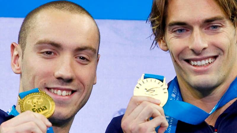 Jérémy Stravius et Camille Lacourt