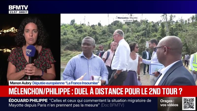 Édouard Philippe à Mayotte sur le sujet de l'immigration: "Il indique très clairement la direction qu'il entend prendre pour cette campagne présidentielle", observe Manon Aubry, députée européenne LFI