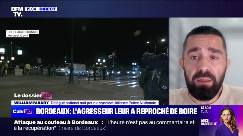 Attaque à Bordeaux: Notre collègue a dû faire usage de son arme pour préserver son intégrité physique détaille William Maury du syndicat de police Alliance