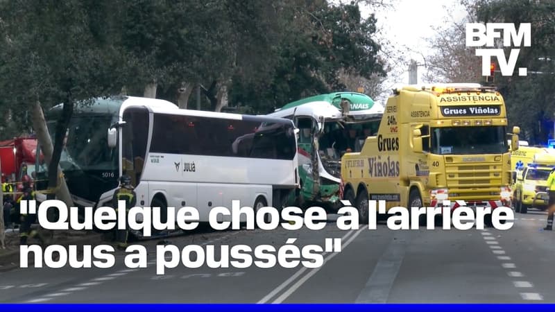 Barcelone: une collision entre deux cars fait une cinquantaine de blessés, dont quatre dans un 