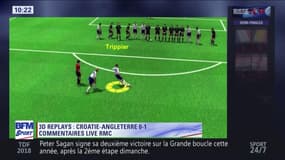 Les buts en 3D de Croatie-Angleterre avec les commentaires de RMC