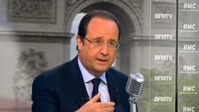Hollande envisage un report des élections régionales en 2016. Ici, le 6 mai, sur BFMTV