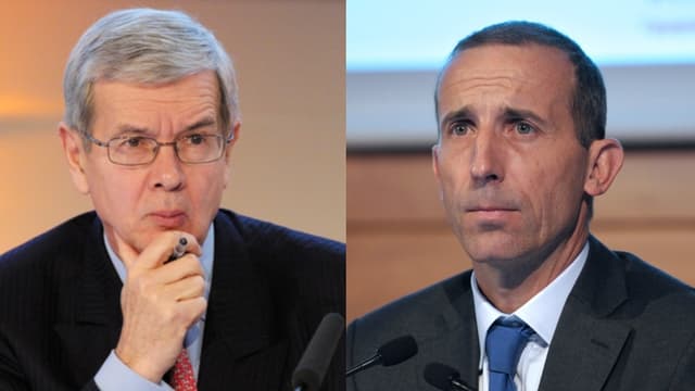 Philippe Varin (à gauche) devient le président du conseil d'administration d'Areva tandis que Philippe Knoche (à droite) prend la fonction de directeur général.