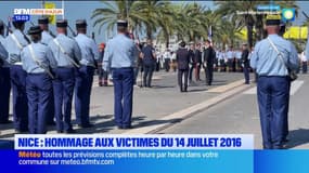 Nice: hommage rendu aux victimes de l'attentat du 14 juillet 2016