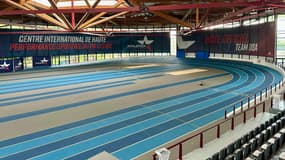 La piste d'athlétisme du complexe Athletica d'Eaubonne, dans le Val-d'Oise