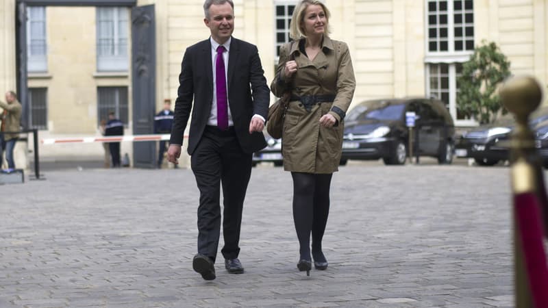 Barbara Pompili, ici avec François de Rugy le 7 avil dernier, quitte à son tour Europe Ecologie - Les Verts.