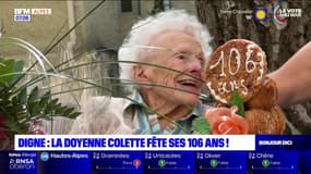 Digne-les-Bains: la doyenne Colette fête ses 106 ans