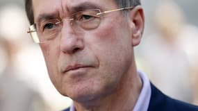 Claude Guéant  en campagne électorale le 27 mai 2012 à l'occasion des élections législatives.