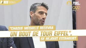 JO Paris 2024 : "Chaque médaillé repartira avec un bout de la Tour Eiffel originale", se réjouit Estanguet