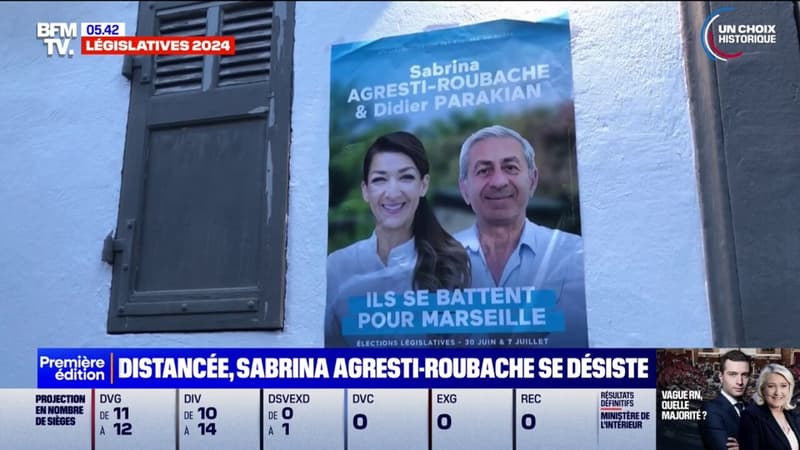 Regarder la vidéo Législatives: arrivée en troisième position dans sa circonscription de Marseille, Sabrina Agresti-Roubache se retire