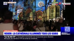 Rouen: la cathédrale illuminée tous les soirs