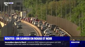 Départs en vacances: un samedi en rouge et noir sur les routes
