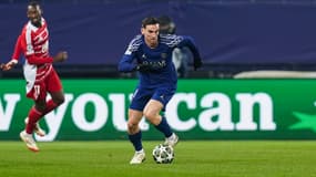 Fabian Ruiz lors du match Brest-PSG (0-3, barrage aller Ligue des champions), le 11 février 2025