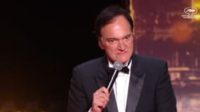 Quentin Tarantino lors de la cérémonie d'ouverture du Festival de Cannes 2025