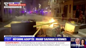 Rennes: des dégradations constatées lors de la manifestation après le rejet de la motion de censure
