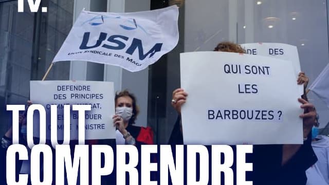 Une manifestation de magistrats.