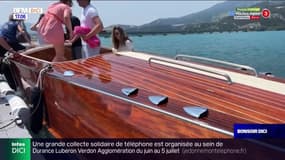 Serre-Ponçon: naviguer sur un bateau en bois