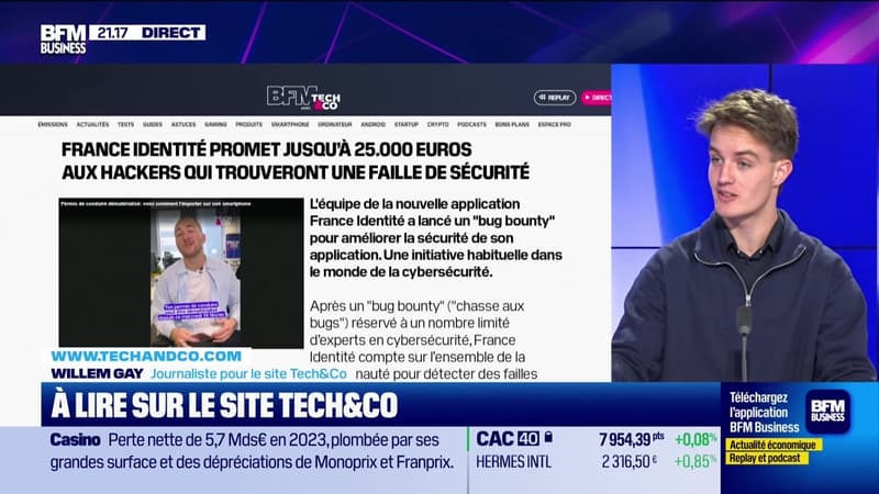 À lire sur le site Tech&Co : France Identité promet jusqu'à 25 000 euros aux hackers qui trouveront une faille de sécurité, par Willem Gay - 28/02