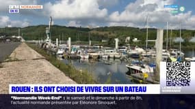 Rouen: ils ont choisi de vivre sur un bateau