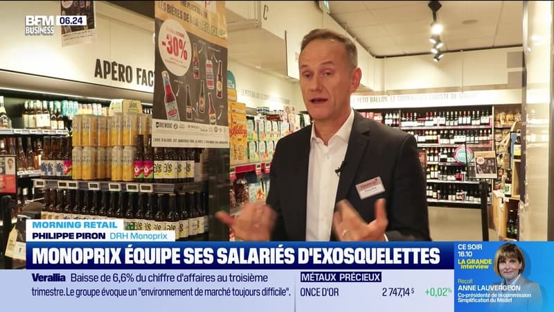 Morning Retail : Monoprix équipe ses salariés d'exosquelettes, par Eva Jacquot - 23/10