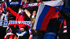 Des supporters russes le 14/10/2020