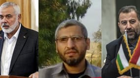 Ismaïl Haniyeh, Mohammes Deif et Saleh al-Arouri