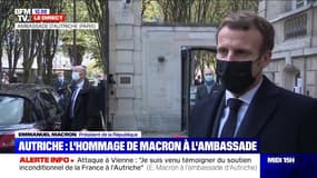 "Nous ne céderons rien": Emmanuel Macron réagit à l'attaque terroriste à Vienne